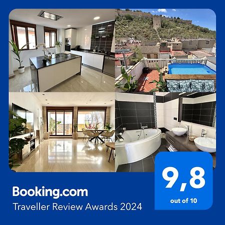 Casa Con Jacuzzi Y Piscina Con Vistas Al Castillo Corbera de Alcira Eksteriør billede