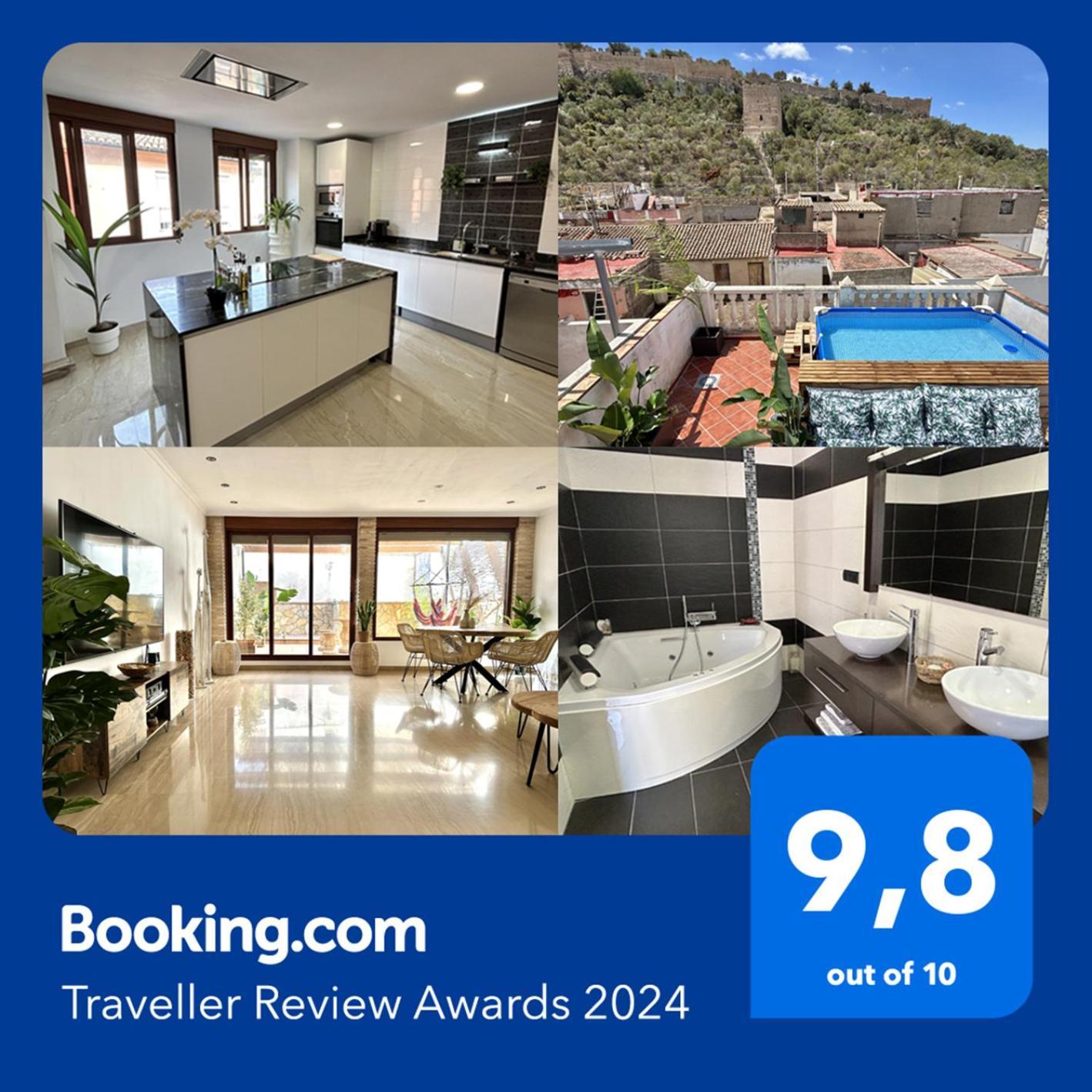 Casa Con Jacuzzi Y Piscina Con Vistas Al Castillo Corbera de Alcira Eksteriør billede