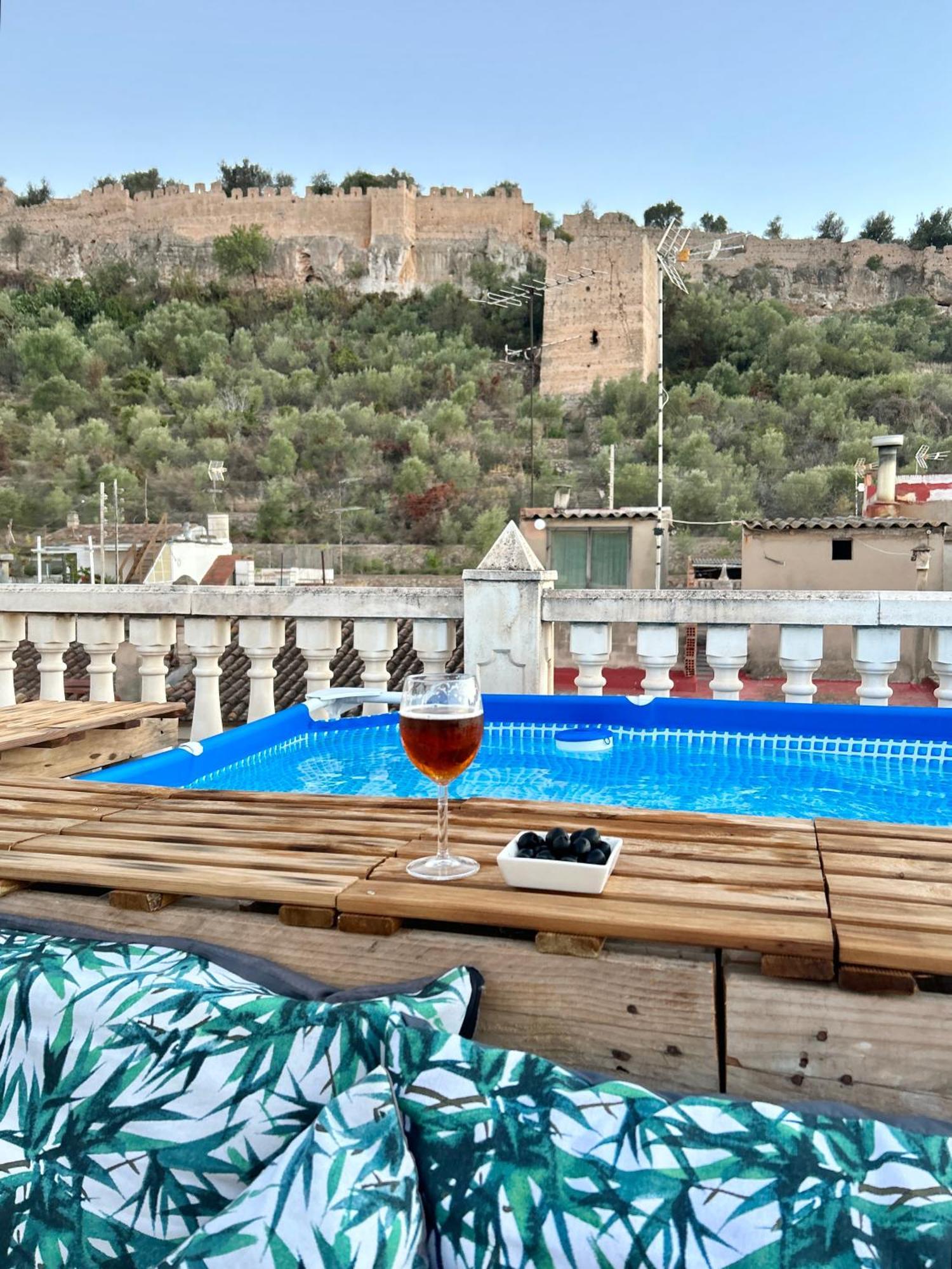 Casa Con Jacuzzi Y Piscina Con Vistas Al Castillo Corbera de Alcira Eksteriør billede